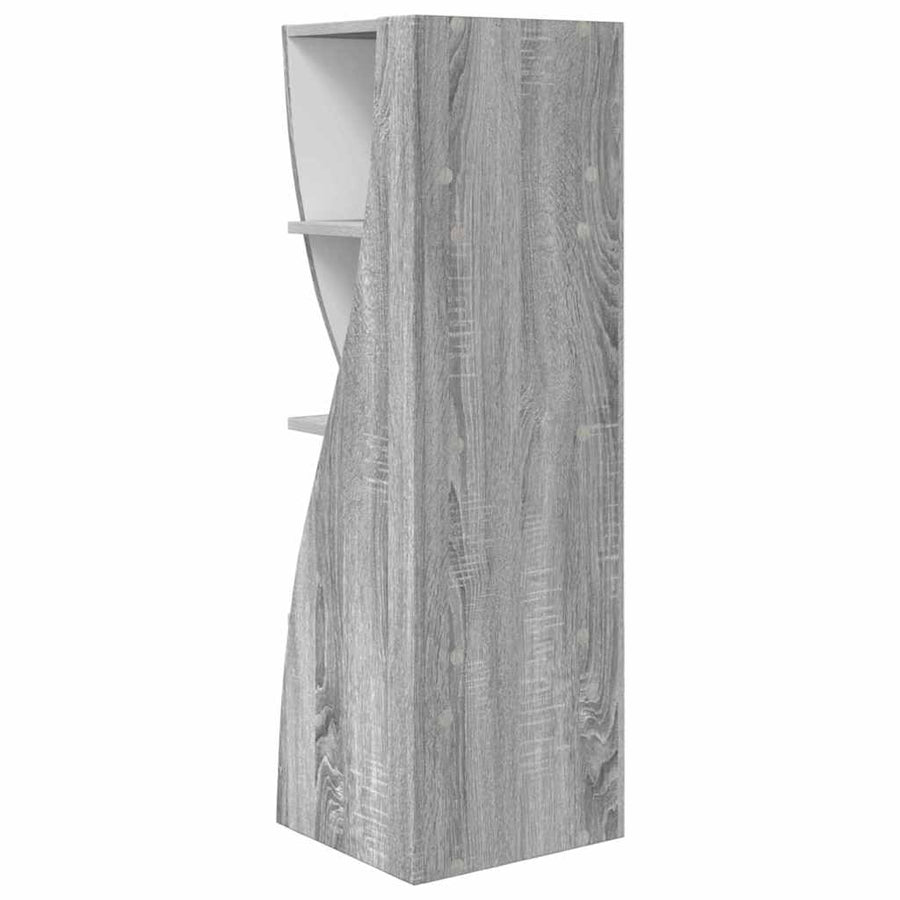 Hoekkast Wit 32x32x102cm Bewerkt hout