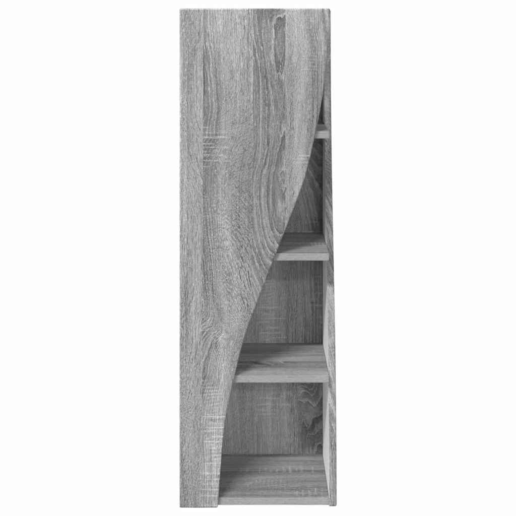 Hoekkast Wit 32x32x102cm Bewerkt hout