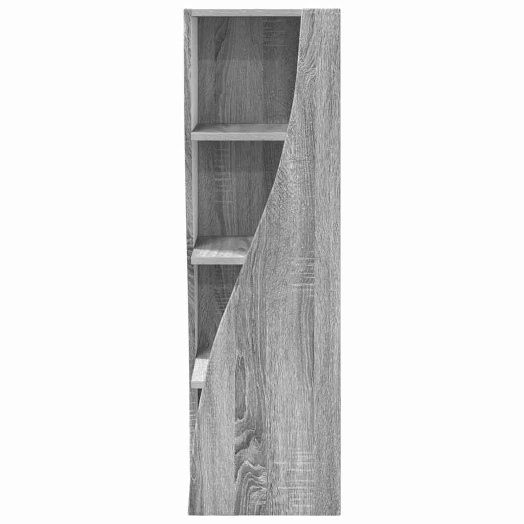 Hoekkast Wit 32x32x102cm Bewerkt hout