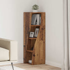 Hoekkast 32x32x102cm Bewerkt hout Oudhout