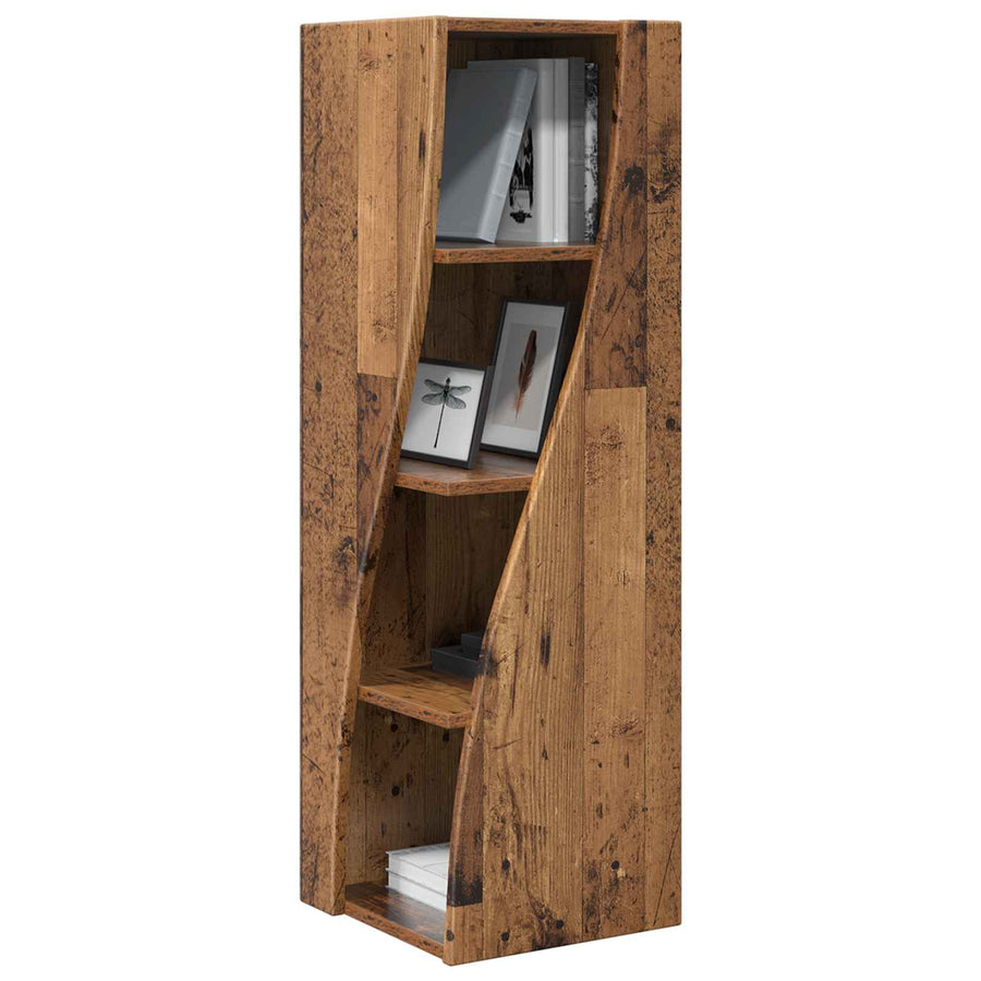 Hoekkast 32x32x102cm Bewerkt hout Oudhout