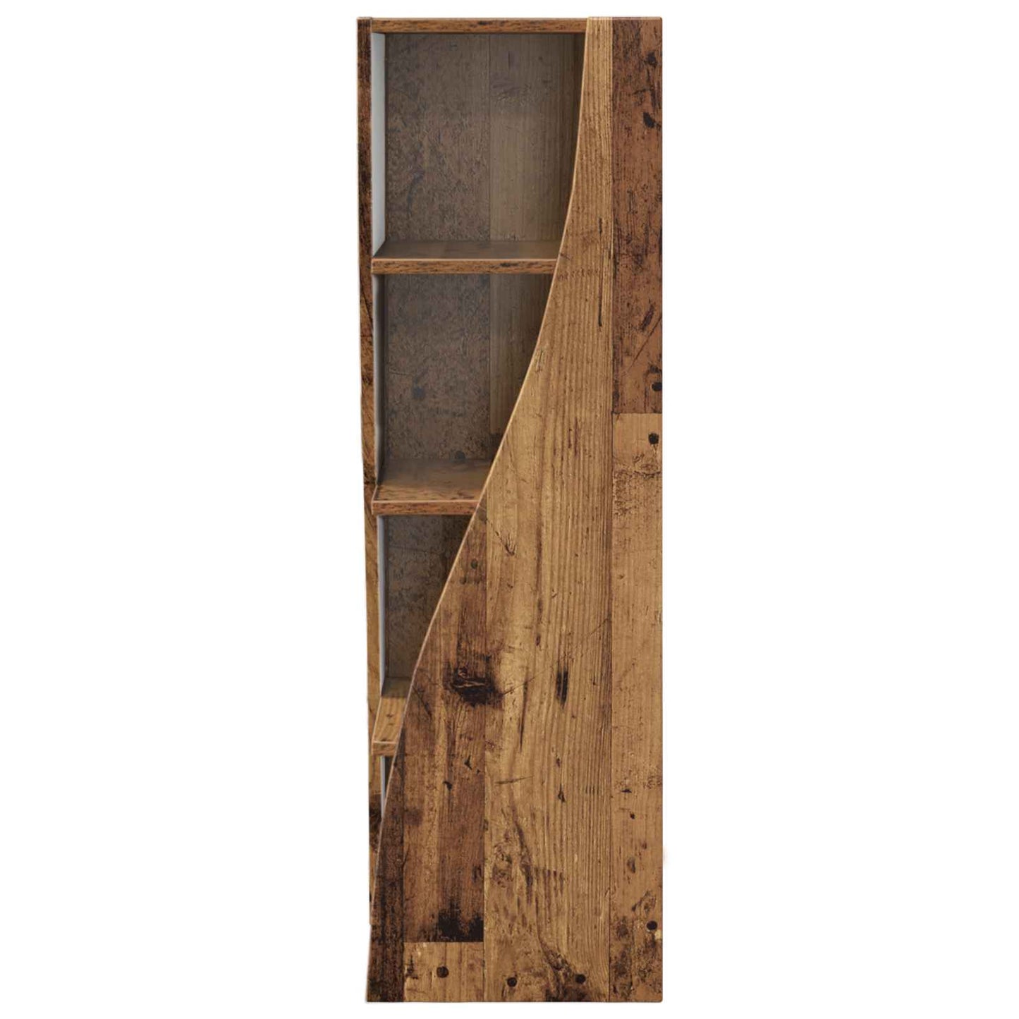 Hoekkast 32x32x102cm Bewerkt hout Oudhout