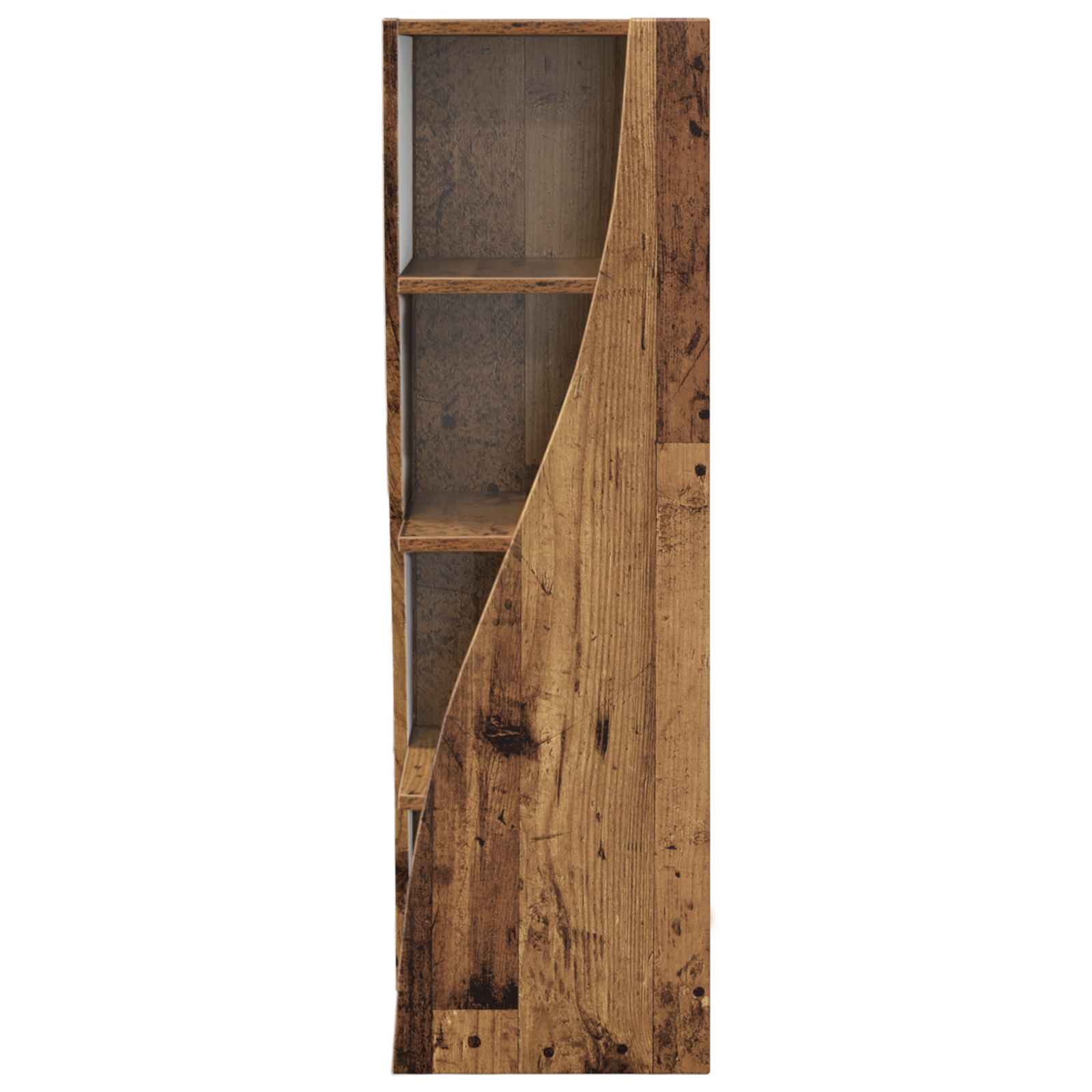 Hoekkast 32x32x102cm Bewerkt hout Oudhout
