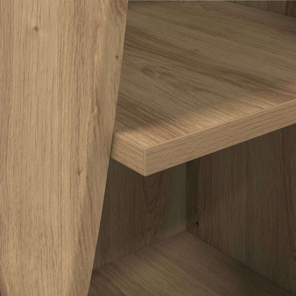 Hoekkast Wit 32x32x102cm Bewerkt hout