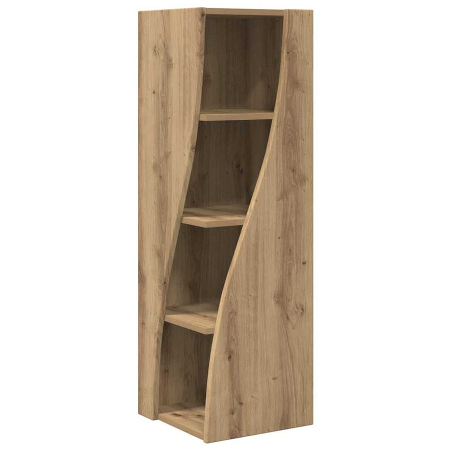 Hoekkast Wit 32x32x102cm Bewerkt hout