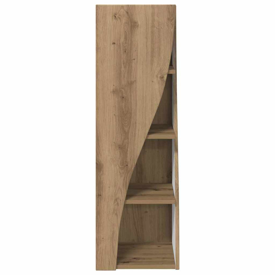 Hoekkast Wit 32x32x102cm Bewerkt hout