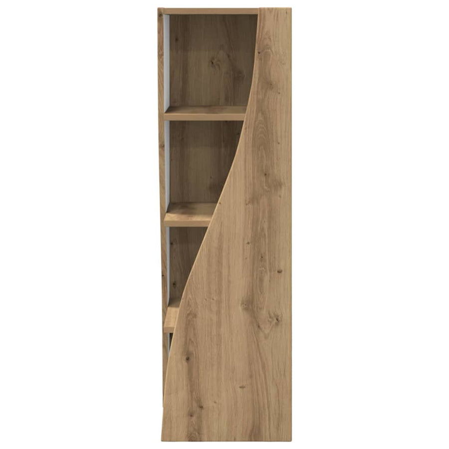 Hoekkast Wit 32x32x102cm Bewerkt hout