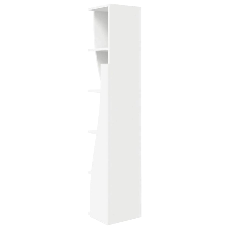 Hoekkast Wit 27,5x27x140cm Bewerkt hout