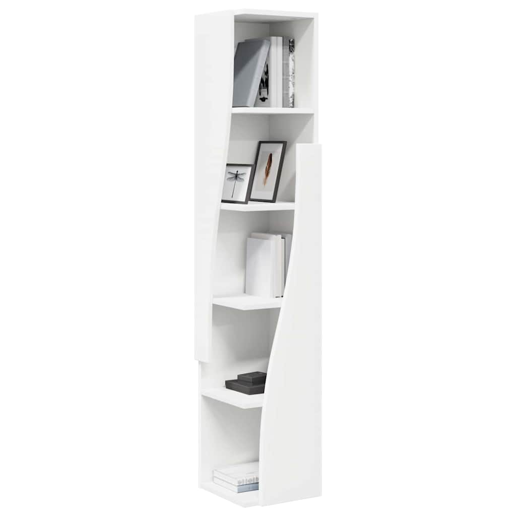 Hoekkast Wit 27,5x27x140cm Bewerkt hout