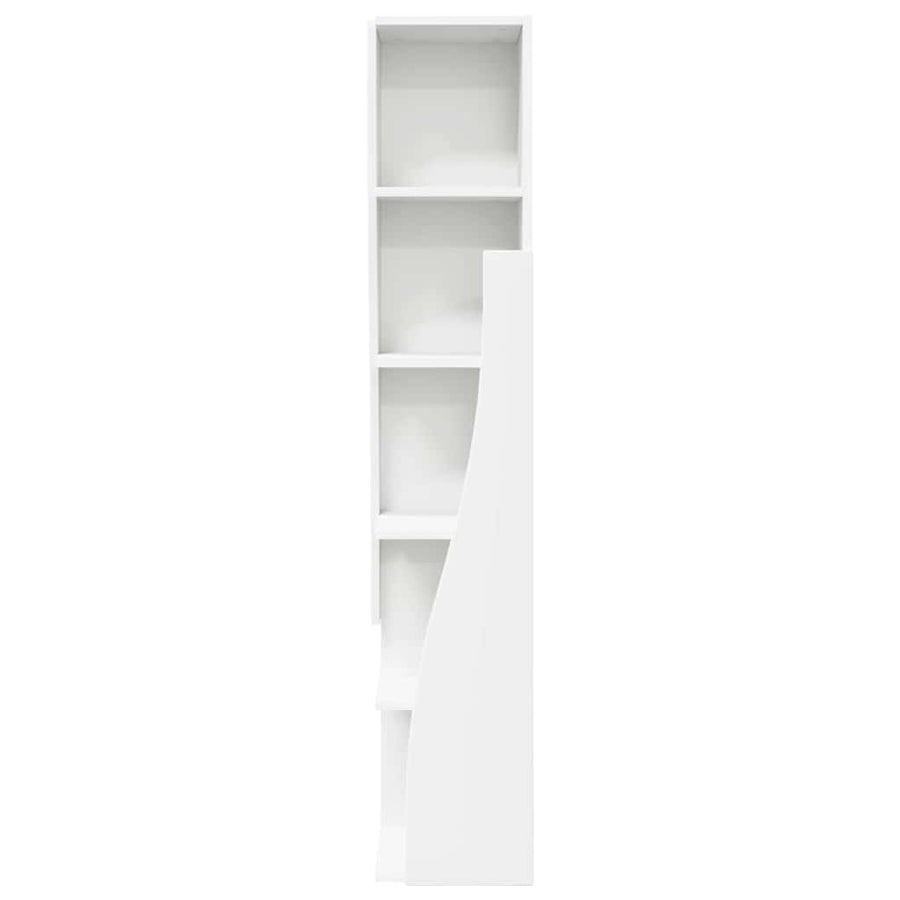 Hoekkast Wit 27,5x27x140cm Bewerkt hout