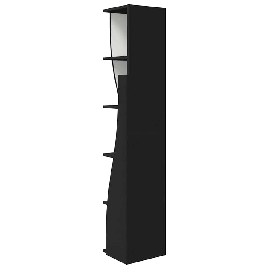 Hoekkast Wit 27,5x27x140cm Bewerkt hout