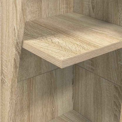 Hoekkast Wit 27,5x27x140cm Bewerkt hout