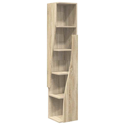 Hoekkast Wit 27,5x27x140cm Bewerkt hout