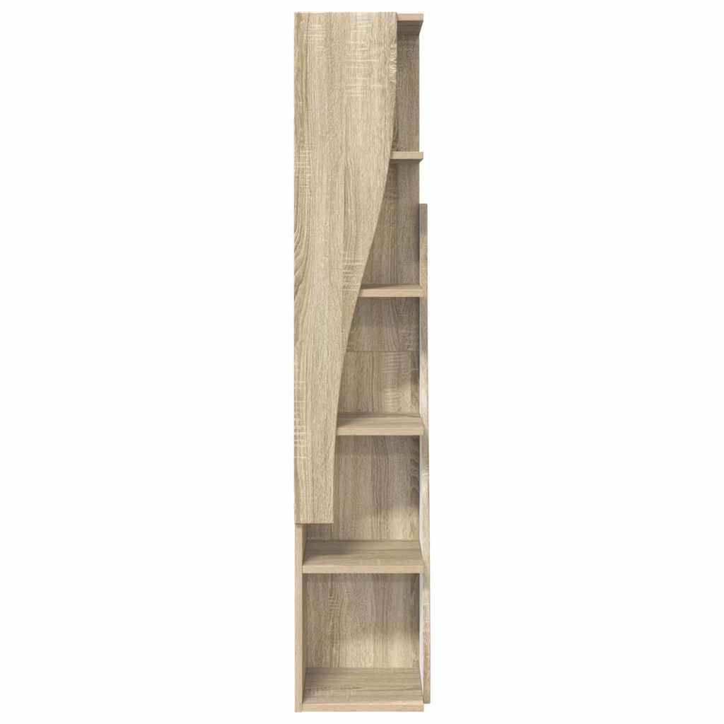 Hoekkast Wit 27,5x27x140cm Bewerkt hout