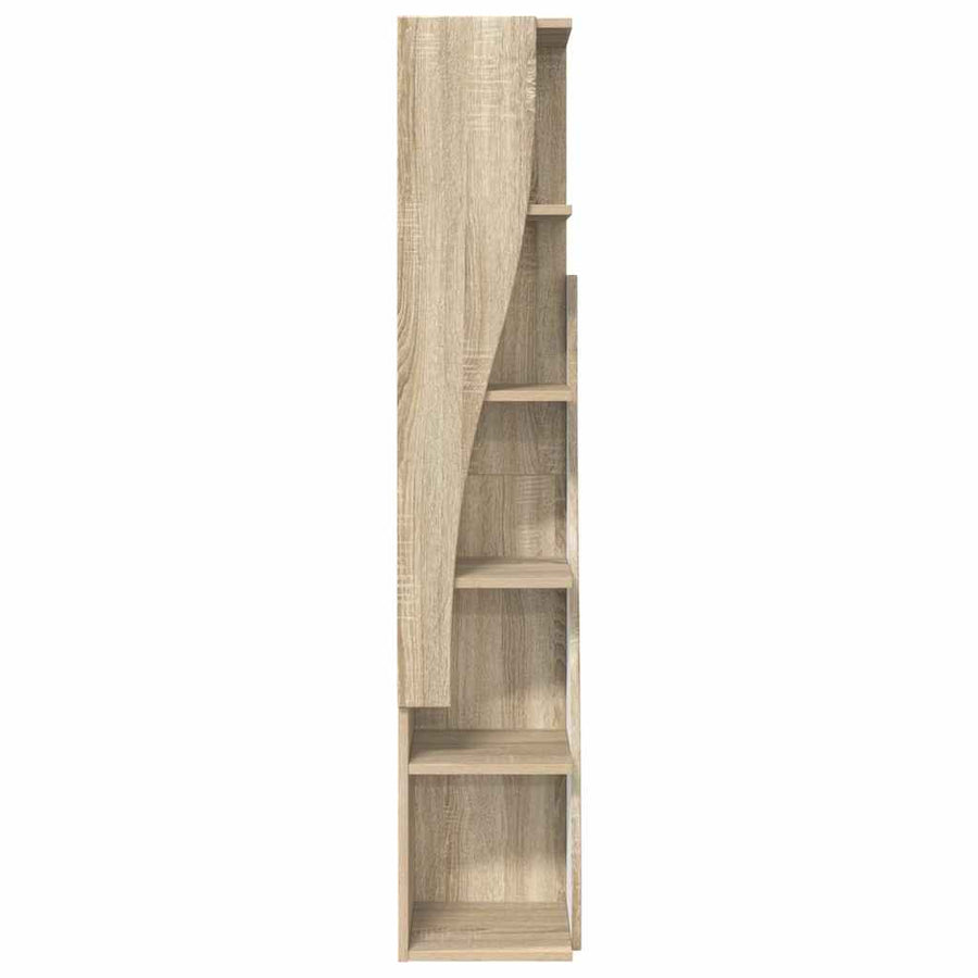 Hoekkast Wit 27,5x27x140cm Bewerkt hout
