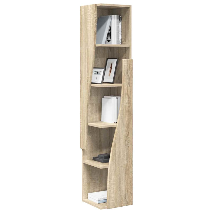 Hoekkast Wit 27,5x27x140cm Bewerkt hout