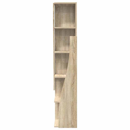 Hoekkast Wit 27,5x27x140cm Bewerkt hout
