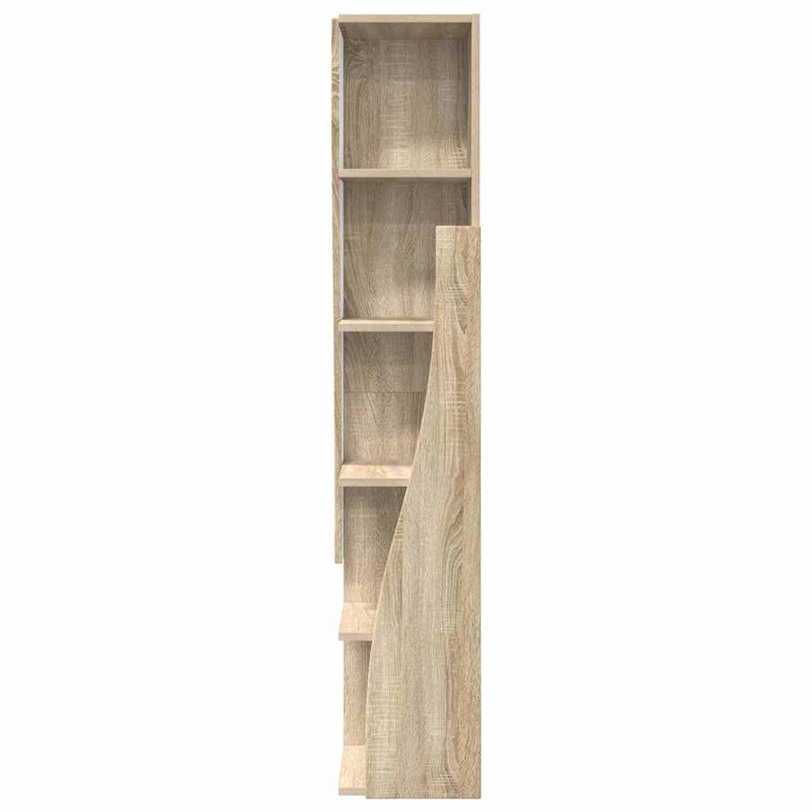 Hoekkast Wit 27,5x27x140cm Bewerkt hout