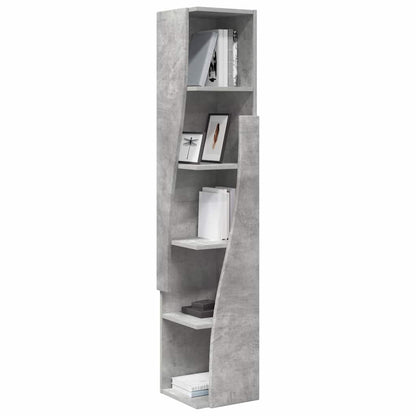 Hoekkast Beton Grijs 27,5x27x140cm Bewerkt hout