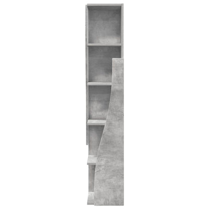 Hoekkast Beton Grijs 27,5x27x140cm Bewerkt hout
