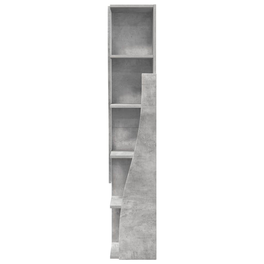 Hoekkast Beton Grijs 27,5x27x140cm Bewerkt hout
