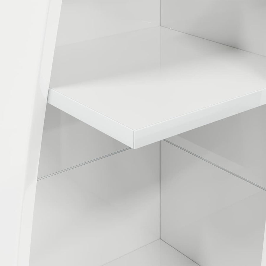 Hoekkast Wit 27,5x27x140cm Bewerkt hout