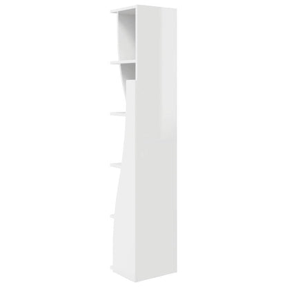 Hoekkast Wit 27,5x27x140cm Bewerkt hout