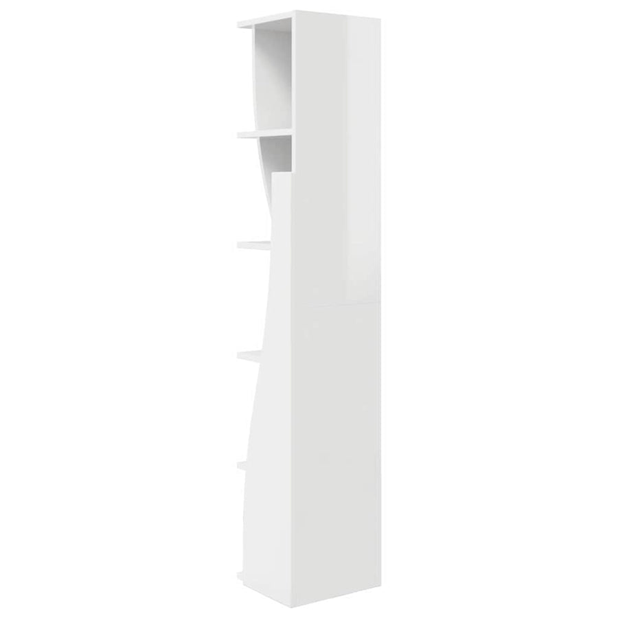 Hoekkast Wit 27,5x27x140cm Bewerkt hout