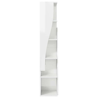 Hoekkast Wit 27,5x27x140cm Bewerkt hout