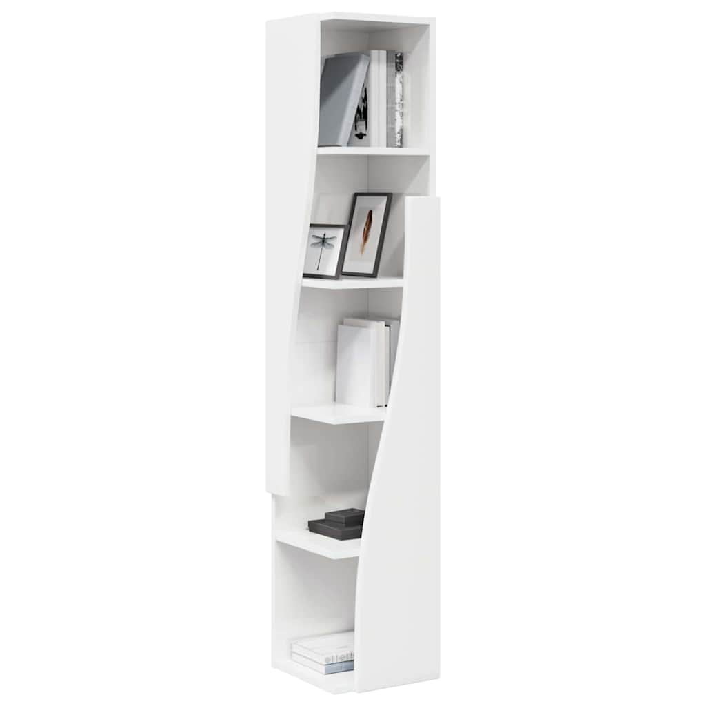 Hoekkast Wit 27,5x27x140cm Bewerkt hout