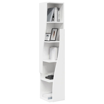 Hoekkast Wit 27,5x27x140cm Bewerkt hout