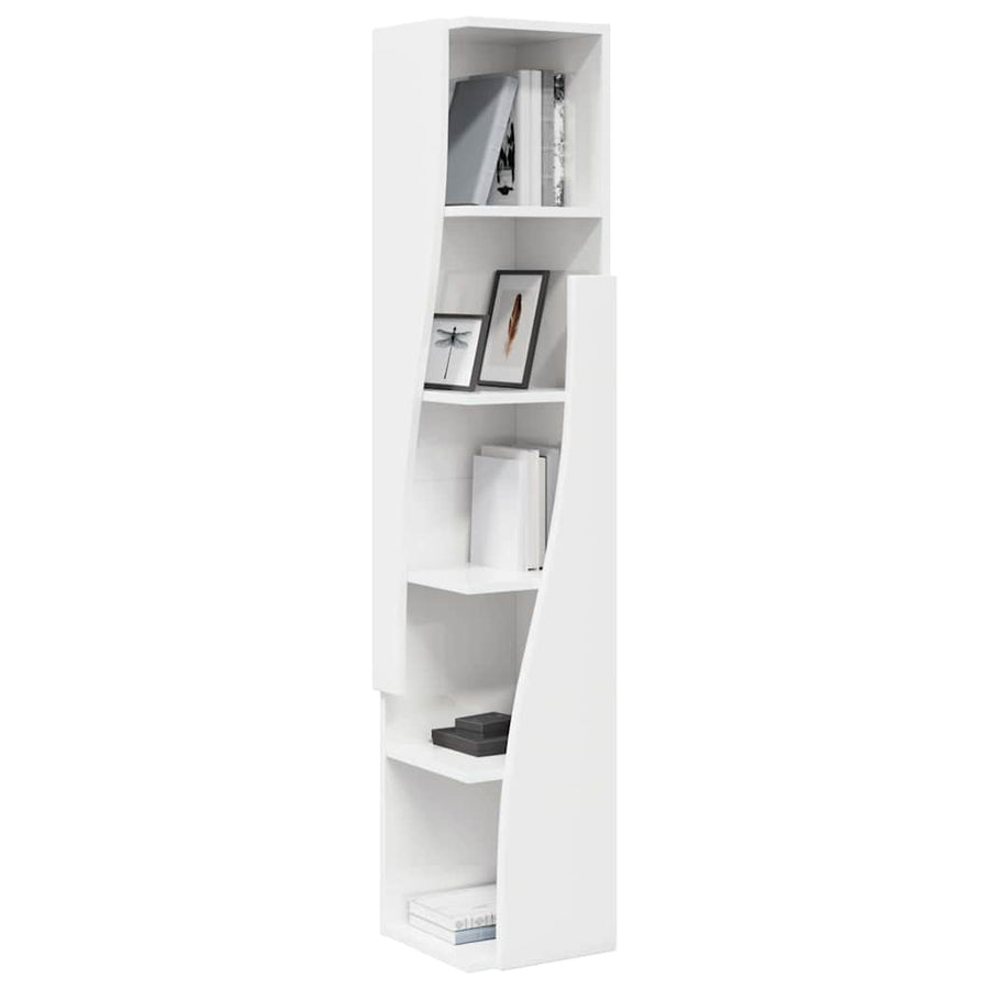 Hoekkast Wit 27,5x27x140cm Bewerkt hout