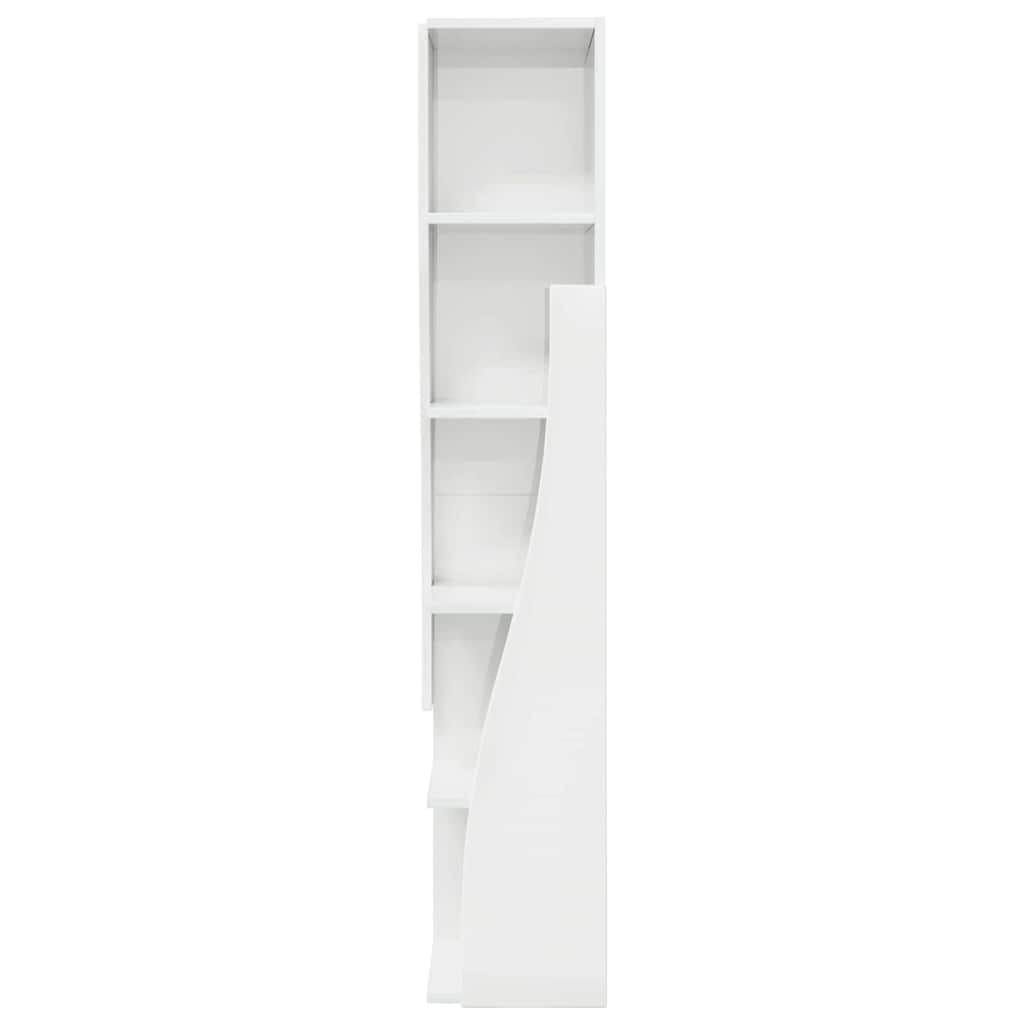 Hoekkast Wit 27,5x27x140cm Bewerkt hout