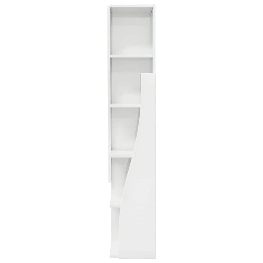 Hoekkast Wit 27,5x27x140cm Bewerkt hout