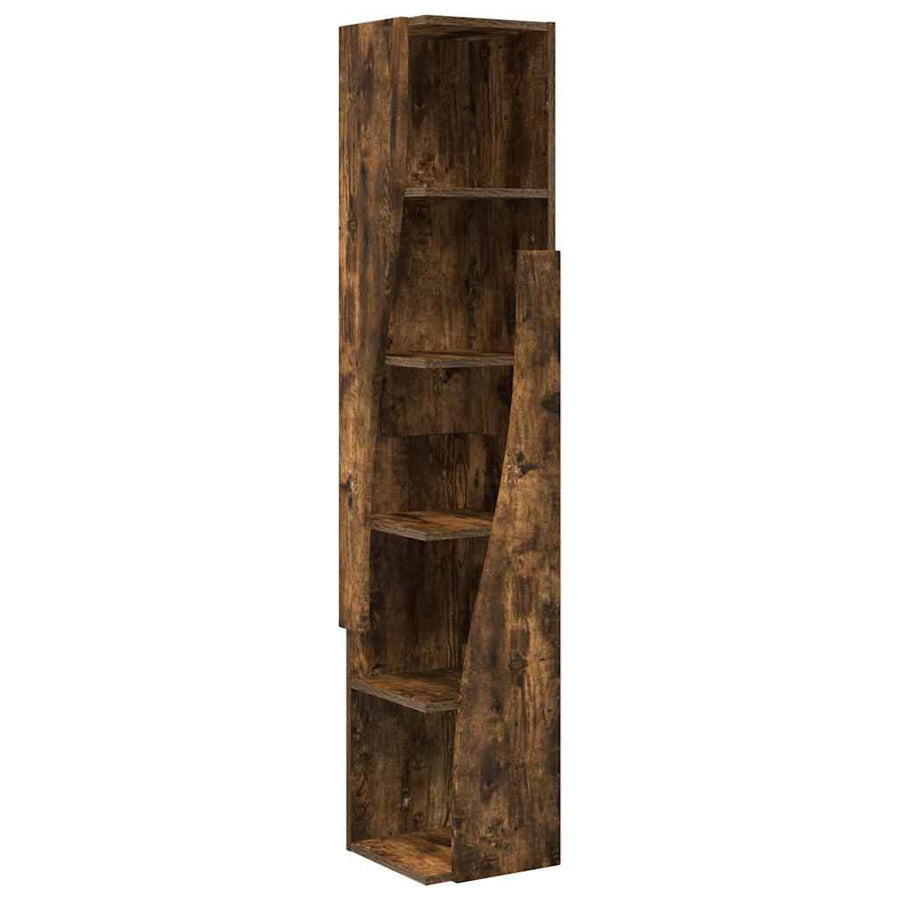 Hoekkast Wit 27,5x27x140cm Bewerkt hout