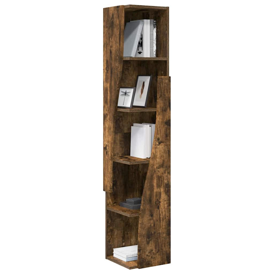 Hoekkast Wit 27,5x27x140cm Bewerkt hout