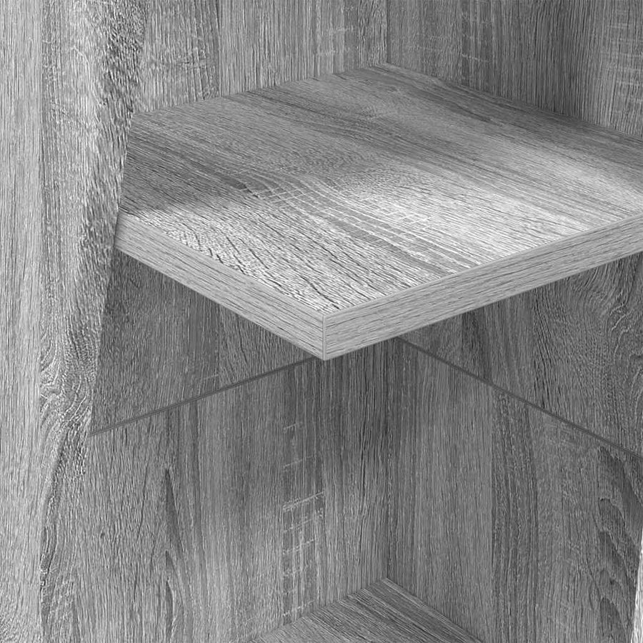 Hoekkast Wit 27,5x27x140cm Bewerkt hout