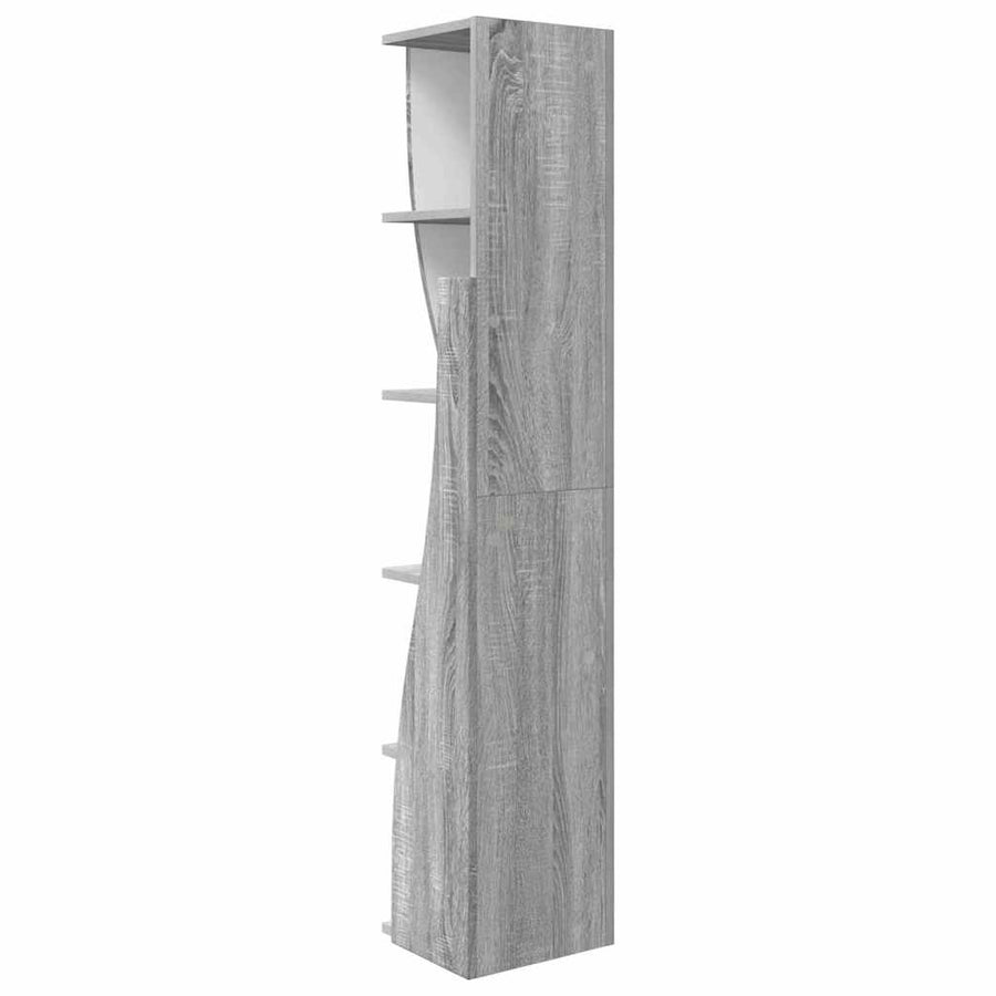 Hoekkast Wit 27,5x27x140cm Bewerkt hout
