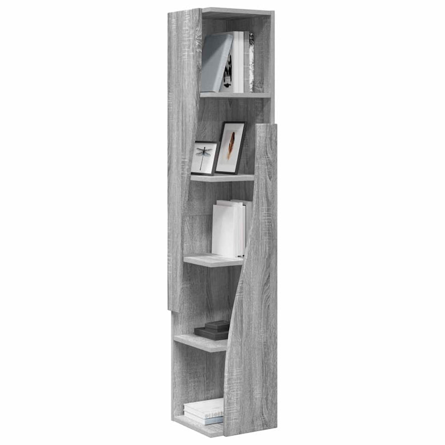 Hoekkast Wit 27,5x27x140cm Bewerkt hout