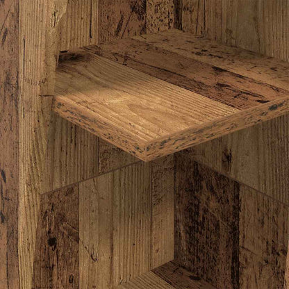 Hoekkast Wit 27,5x27x140cm Bewerkt hout