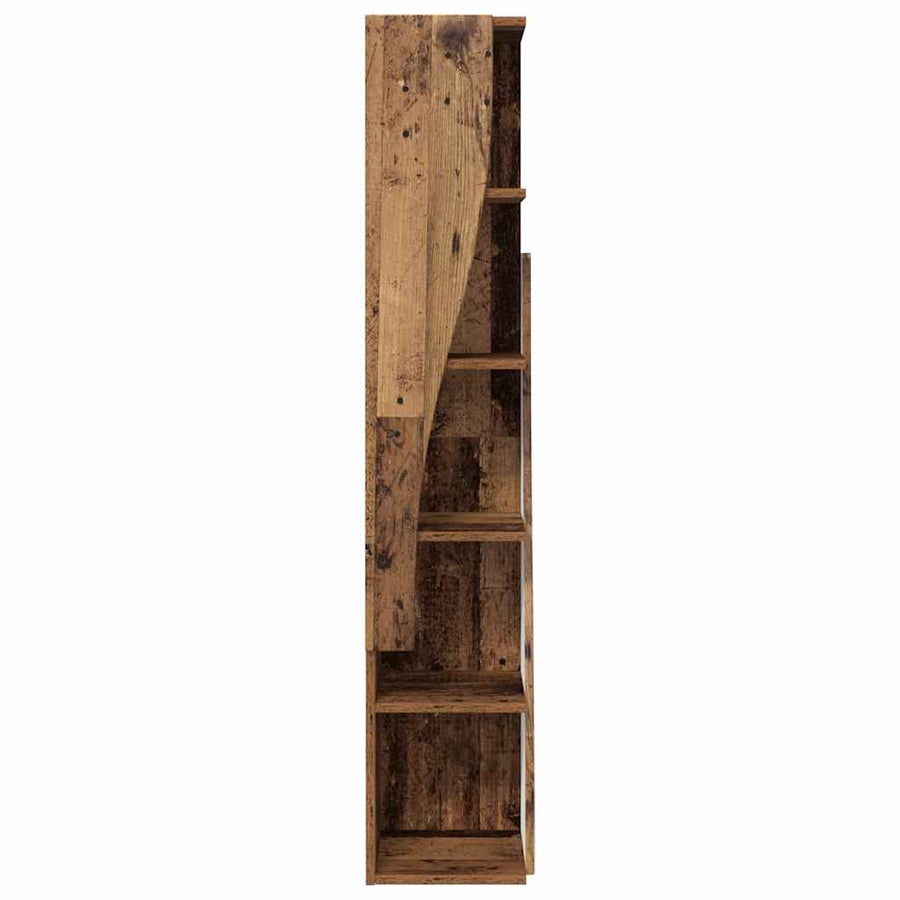 Hoekkast Wit 27,5x27x140cm Bewerkt hout