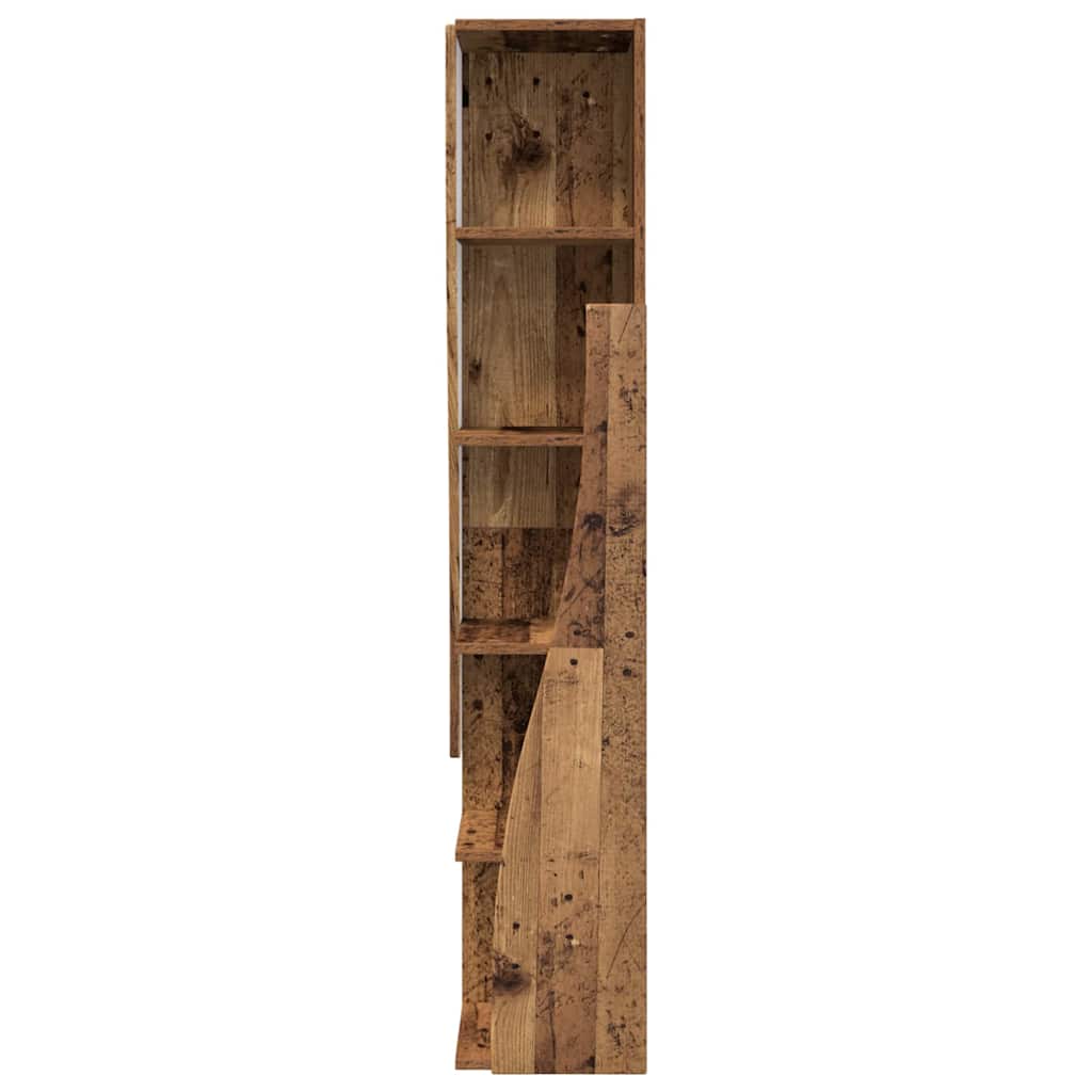 Hoekkast Wit 27,5x27x140cm Bewerkt hout
