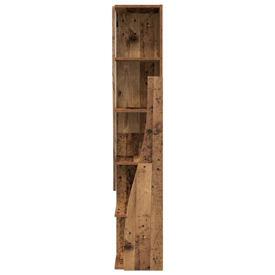 Hoekkast Wit 27,5x27x140cm Bewerkt hout