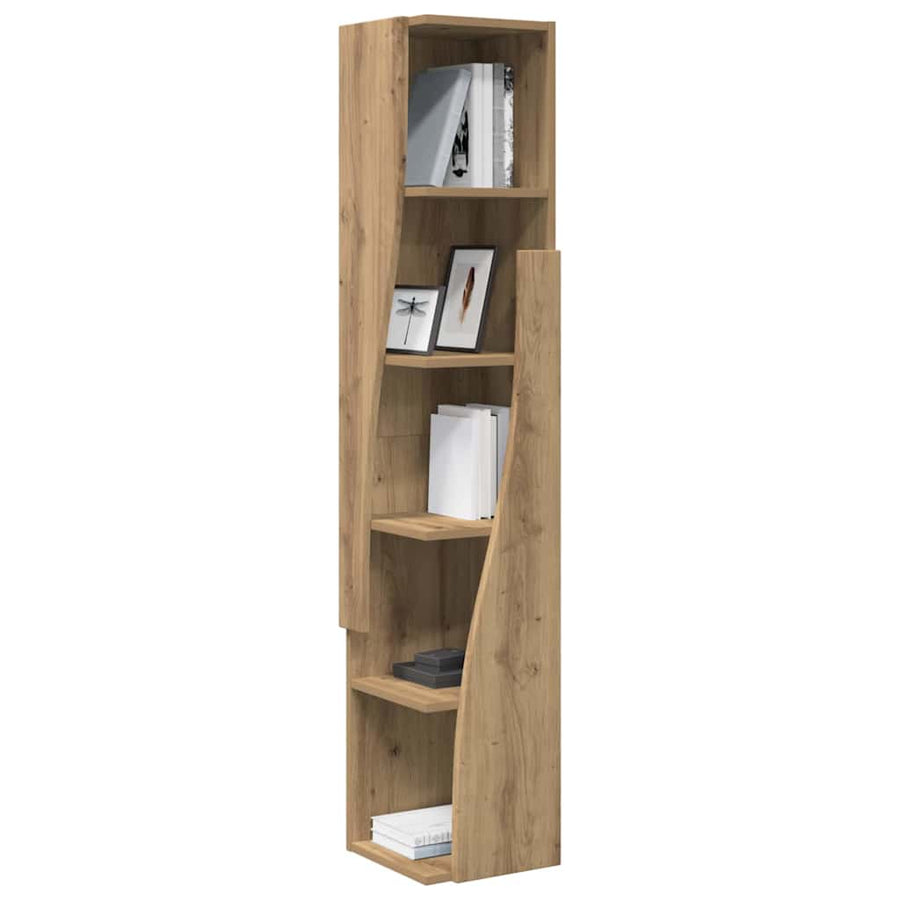 Hoekkast Wit 27,5x27x140cm Bewerkt hout