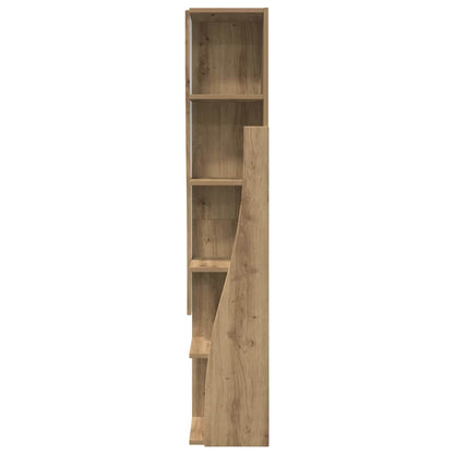 Hoekkast Wit 27,5x27x140cm Bewerkt hout
