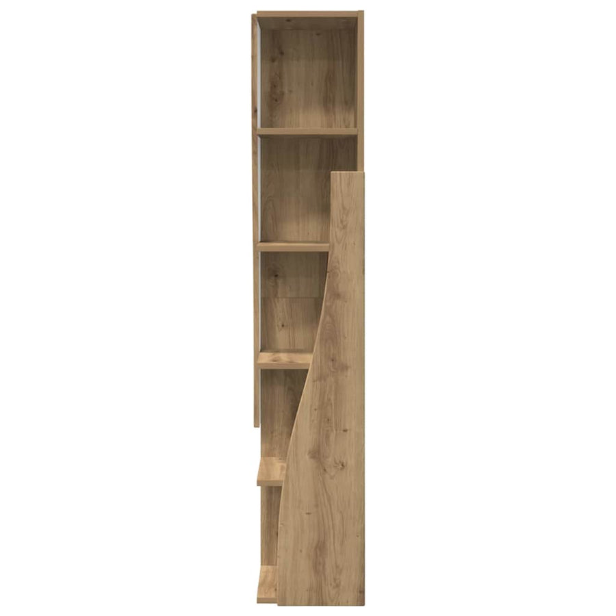 Hoekkast Wit 27,5x27x140cm Bewerkt hout