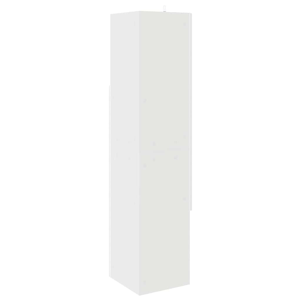 Hoekkast Wit 32x32x140cm Bewerkt hout