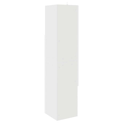 Hoekkast Wit 32x32x140cm Bewerkt hout