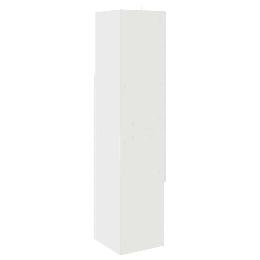 Hoekkast Wit 32x32x140cm Bewerkt hout