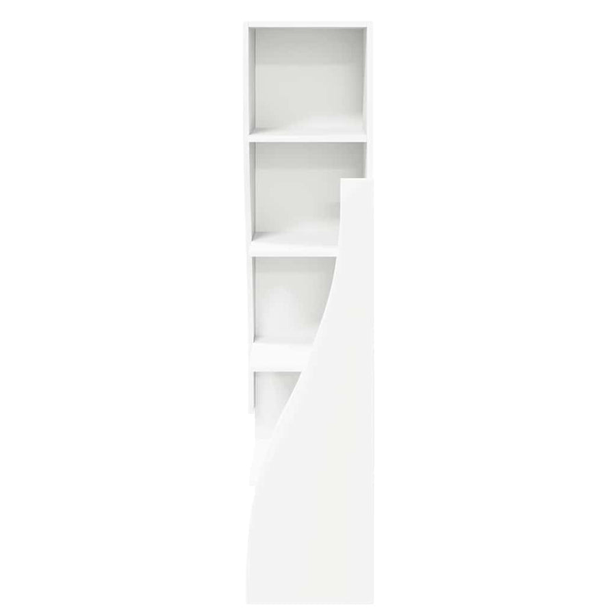 Hoekkast Wit 32x32x140cm Bewerkt hout